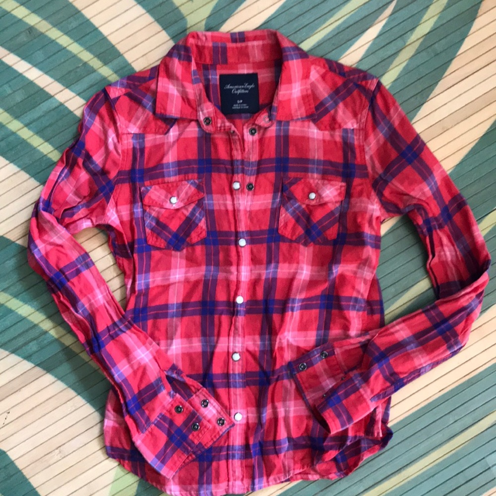 SOLD American Eagle | Plaid flannel shirt